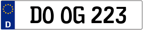 Trailer License Plate